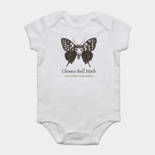 Cryptozoology - Chinese Bull Moth - Retro Fun Baby Bodysuit